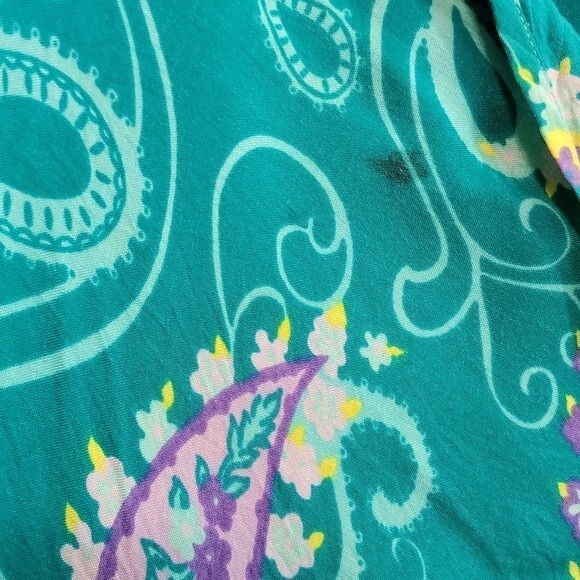 DIANE VON FURSTENBERG Vintage Paisley Maxi Dress size 1X/2X - Picture 10 of 13